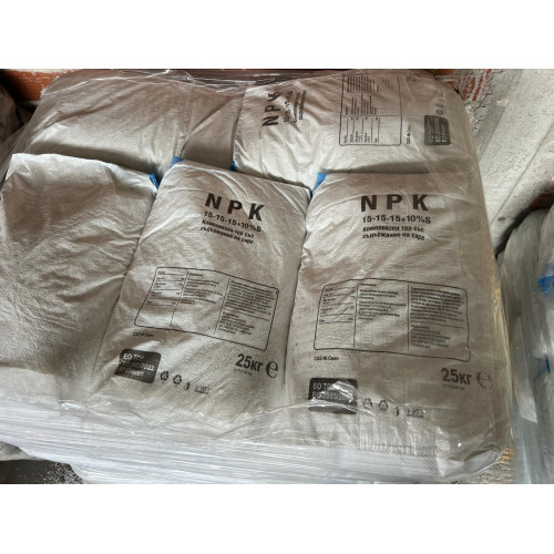 НПК 15-15-15 + 10 % S  25 кг  / NPK 15:15:15 + 10% S