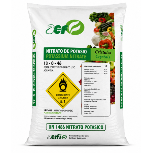КАЛИЕВ НИТРАТ (KNO₃) ФЕРТИНАГРО / FERTINAGRO 13.5-0-46 25 кг КАЛИЕВ НИТРАТ (KNO₃) ФЕРТИНАГРО / FERTINAGRO 13.5-0-46 25 кг